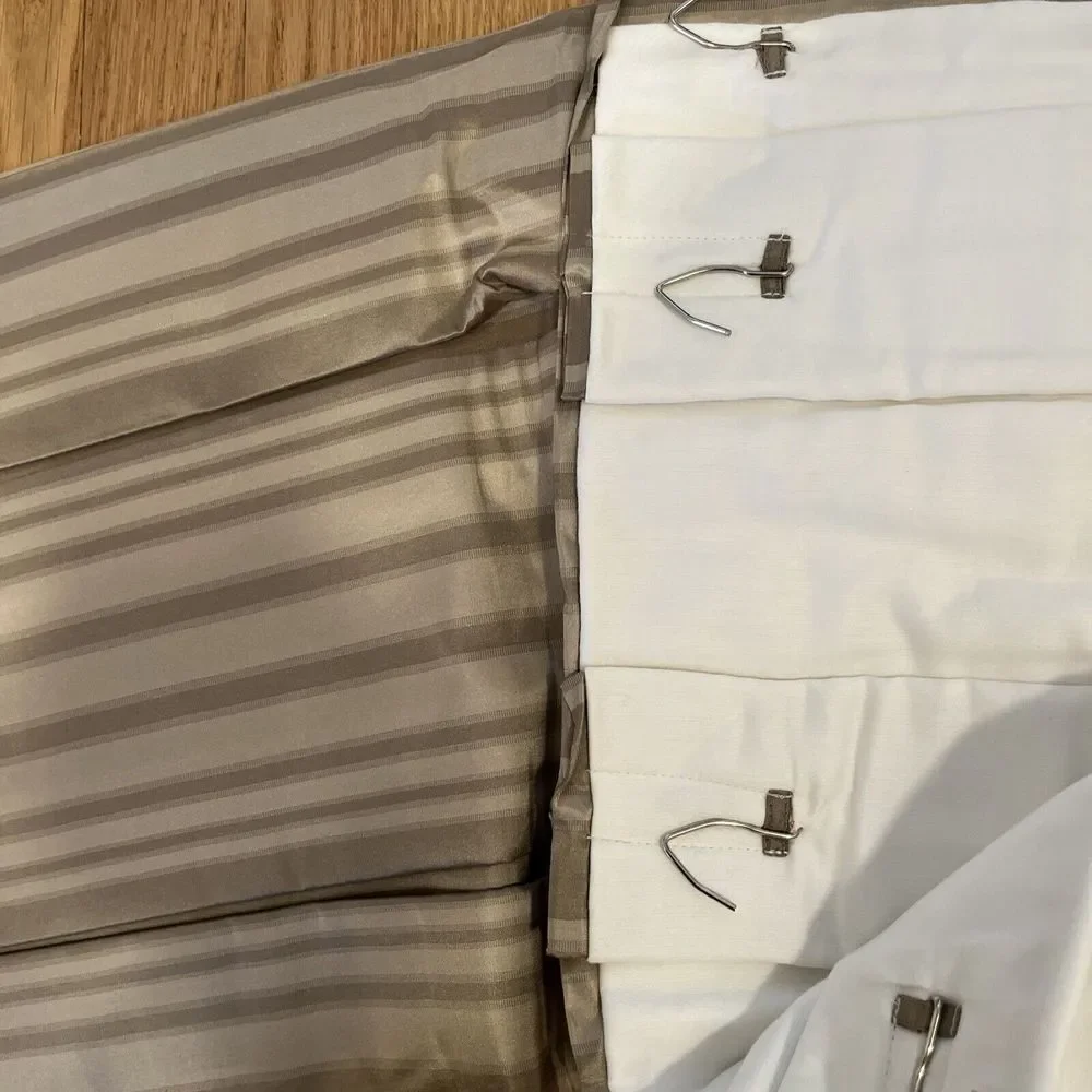 Restoration Hardware Silk Taffeta Inverted Pleat Drapery 24